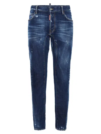 Dsquared2 'tidy Biker' Jeans In Blue
