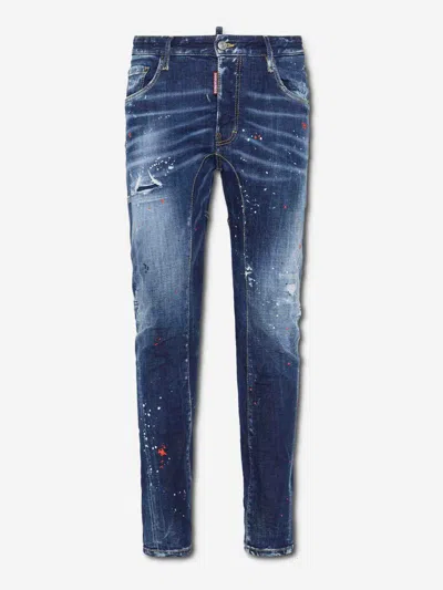 Dsquared2 Tidy Biker Jeans In Blue
