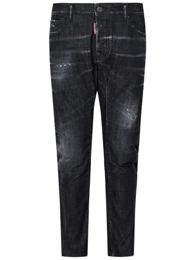 Dsquared2 Tidy Biker Slim Fit Jeans In Black