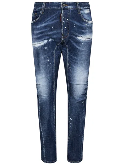 Dsquared2 Tidy Biker Slim Fit Jeans In Blue