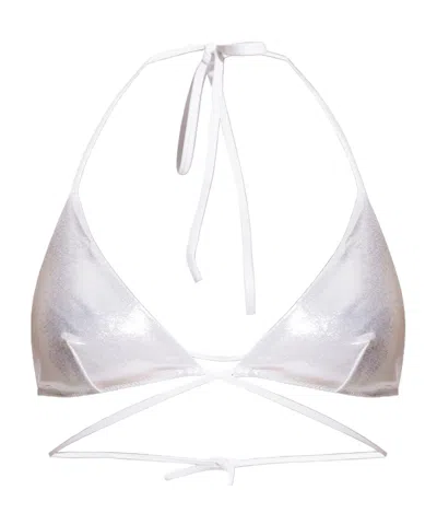 Dsquared2 Tie A Bikini Bra In White