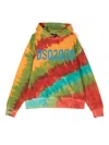 Dsquared2 Tie-dye Cotton Hoodie In Gelb