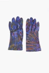 Dsquared2 Tie Dye Effect Leather Gloves