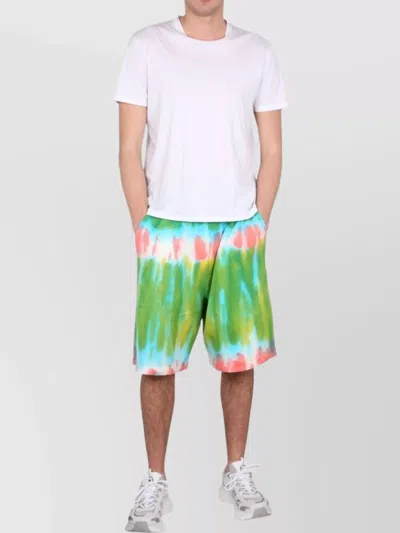 Dsquared2 Tie-dye Knee-length Shorts Pockets
