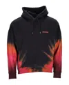 Dsquared2 Fleeced-cotton Hoodie With Gradient Hem In Black