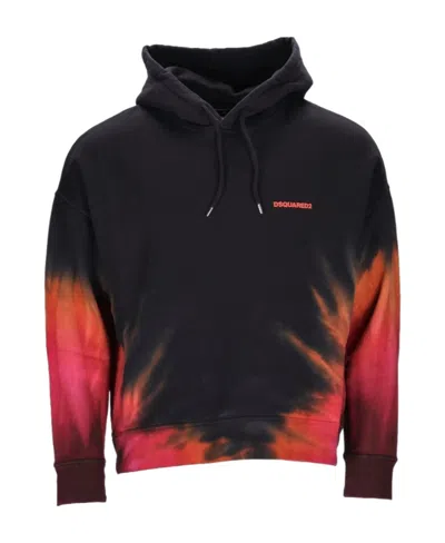 DSQUARED2 TIE-DYE LONG-SLEEVE HOODIE