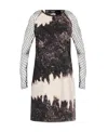 Dsquared2 Tie-dye Mini Dress In Black
