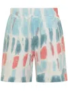 Dsquared2 Distressed-effect Cotton Shorts In Multi
