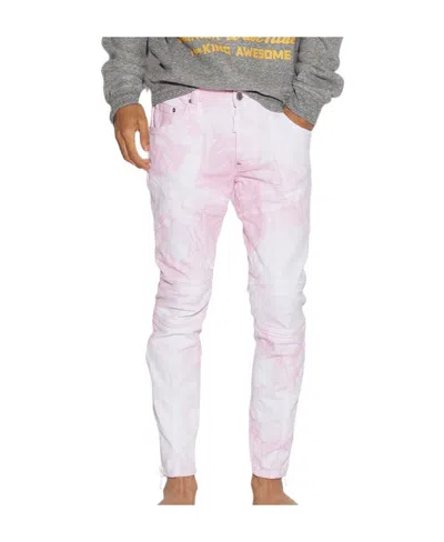 Dsquared2 Tie-dyed Jeans In Purple