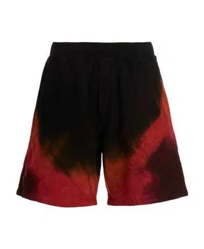 DSQUARED2 DSQUARED2 TIE-DYED LOGO PRINTED TRACK SHORTS