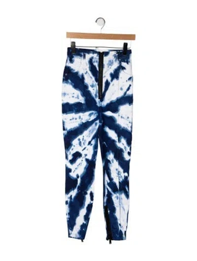 Pre-owned Dsquared2 Tie-dye Print Skinny Leg Pants W/ Tags In Blue