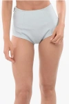Dsquared2 Short-sleeved Crop Top With Logoed Waistband In Gray