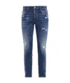 Dsquared2 Tight-fitting Old Skater Jeans In Blue