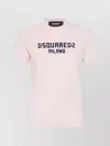 Dsquared2 Timeless Crew Neck T-shirt With Short Sleeves In Pink