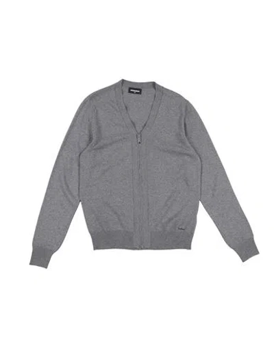Dsquared2 Babies'  Toddler Boy Cardigan Grey Size 6 Wool, Viscose, Polyamide, Cashmere