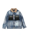 DSQUARED2 DSQUARED2 TODDLER BOY DENIM OUTERWEAR BLUE SIZE 4 COTTON, ELASTANE, POLYESTER, WOOL, RAYON