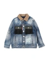 Dsquared2 Toddler Boy Denim Outerwear Blue Size 4 Cotton, Elastane, Polyester, Wool, Rayon In Blue