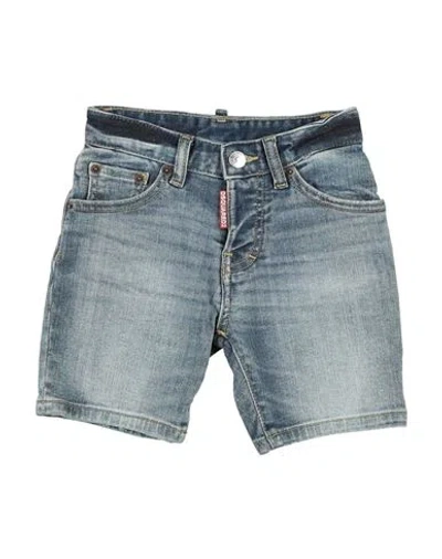 Dsquared2 Babies'  Toddler Boy Denim Shorts Blue Size 4 Cotton, Polyester, Elastane