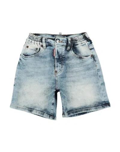 Dsquared2 Babies'  Toddler Boy Denim Shorts Blue Size 6 Cotton, Elastane In Brown