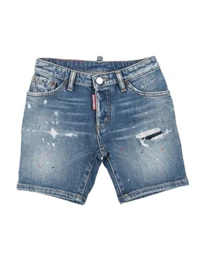 Dsquared2 Babies'  Toddler Boy Denim Shorts Blue Size 6 Cotton, Elastane