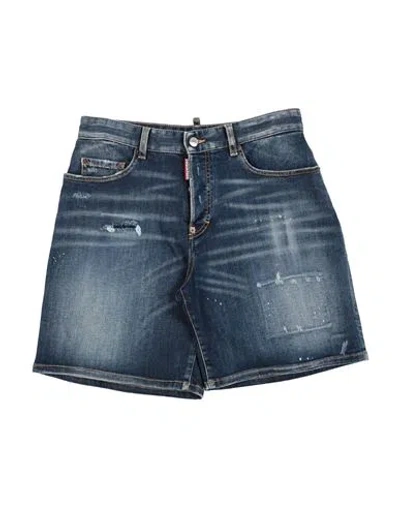Dsquared2 Babies'  Toddler Boy Denim Shorts Blue Size 6 Cotton, Elastomultiester, Elastane