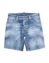 Dsquared2 Toddler Boy Denim Shorts Blue Size 6 Cotton, Elastomultiester, Elastane In Blue