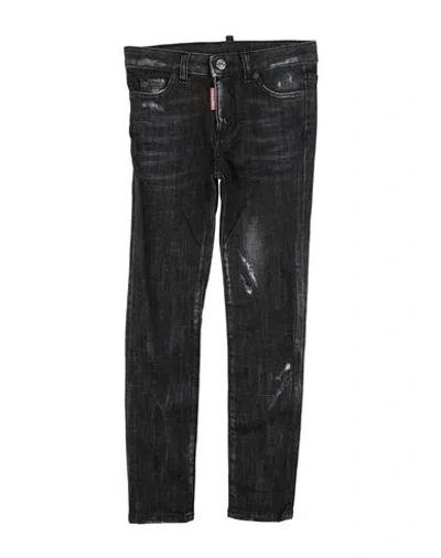 Dsquared2 Babies'  Toddler Boy Jeans Black Size 4 Cotton, Elastane