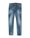Dsquared2 Toddler Boy Jeans Blue Size 4 Cotton, Elastane
