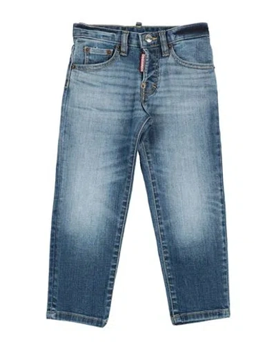 Dsquared2 Babies'  Toddler Boy Jeans Blue Size 4 Cotton, Polyester, Elastane
