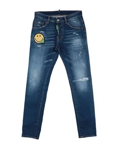 Dsquared2 Babies'  Toddler Boy Jeans Blue Size 6 Cotton, Elastane