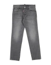 Dsquared2 Toddler Boy Jeans Grey Size 4 Cotton, Elastane