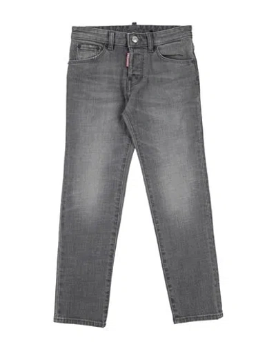 Dsquared2 Babies'  Toddler Boy Jeans Grey Size 4 Cotton, Elastane