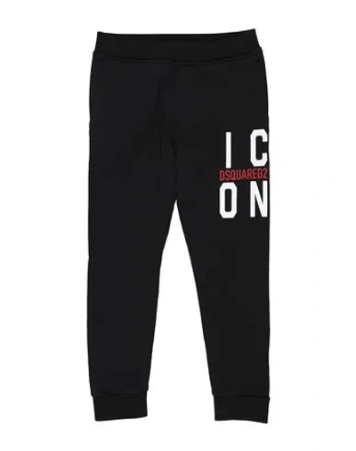 Dsquared2 Toddler Boy Pants Black Size 6 Cotton, Elastane In Black