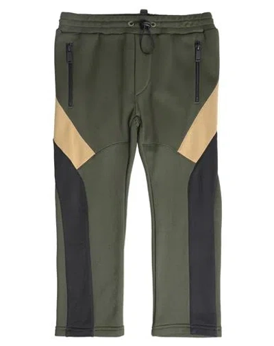 Dsquared2 Babies'  Toddler Boy Pants Military Green Size 4 Nylon, Cotton