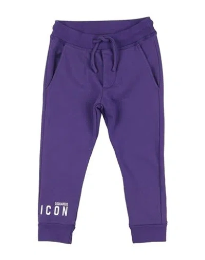 Dsquared2 Babies'  Toddler Boy Pants Plum Size 6 Cotton In Purple