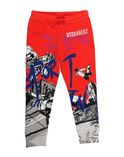 Dsquared2 Babies'  Toddler Boy Pants Red Size 6 Cotton, Elastane
