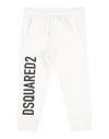 Dsquared2 Babies'  Toddler Boy Pants White Size 4 Cotton, Elastane