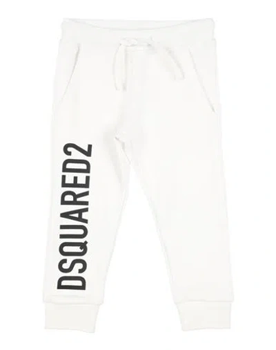 Dsquared2 Babies'  Toddler Boy Pants White Size 6 Cotton, Elastane