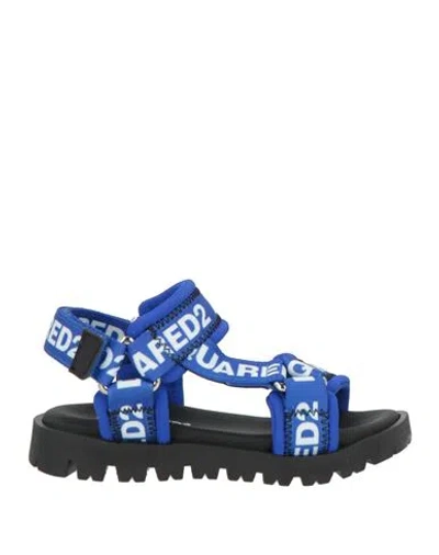 Dsquared2 Babies'  Toddler Boy Sandals Bright Blue Size 9.5c Textile Fibers