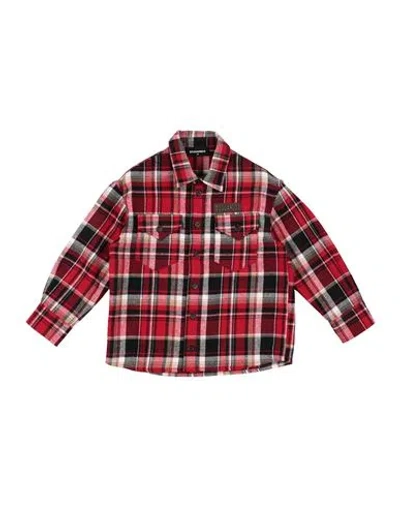 Dsquared2 Babies'  Toddler Boy Shirt Red Size 6 Cotton