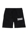 Dsquared2 Babies'  Toddler Boy Shorts & Bermuda Shorts Black Size 6 Cotton