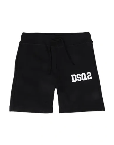 Dsquared2 Toddler Boy Shorts & Bermuda Shorts Black Size 6 Cotton In Black