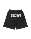 Dsquared2 Babies'  Toddler Boy Shorts & Bermuda Shorts Black Size 6 Cotton, Elastane
