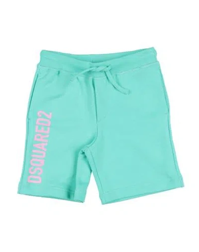 Dsquared2 Babies'  Toddler Boy Shorts & Bermuda Shorts Light Green Size 6 Cotton, Elastane