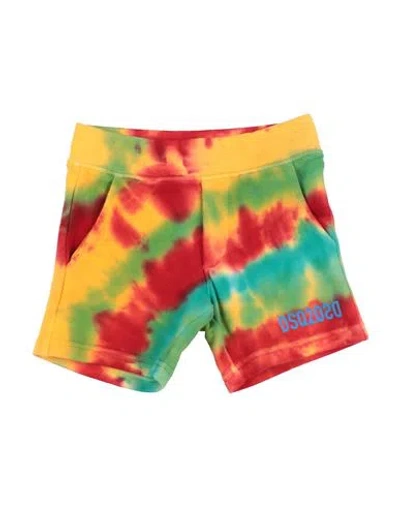 Dsquared2 Babies'  Toddler Boy Shorts & Bermuda Shorts Mandarin Size 3 Cotton In Orange