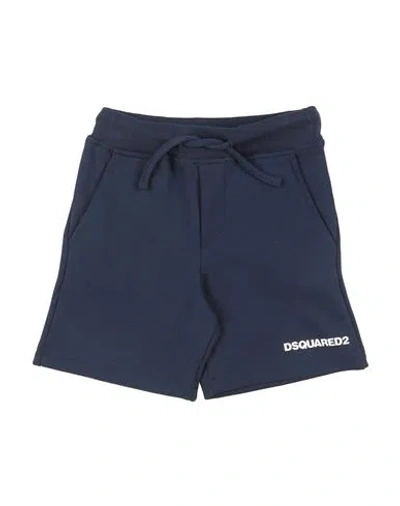 Dsquared2 Babies'  Toddler Boy Shorts & Bermuda Shorts Navy Size 6 Cotton In Blue