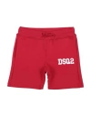 Dsquared2 Babies'  Toddler Boy Shorts & Bermuda Shorts Red Size 6 Cotton