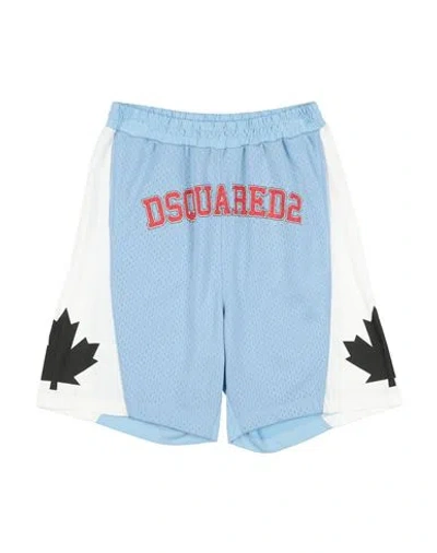 Dsquared2 Babies'  Toddler Boy Shorts & Bermuda Shorts Sky Blue Size 6 Viscose, Cotton, Polyester