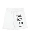 Dsquared2 Babies'  Toddler Boy Shorts & Bermuda Shorts White Size 6 Cotton
