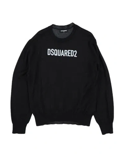 Dsquared2 Babies'  Toddler Boy Sweater Black Size 4 Acrylic, Wool